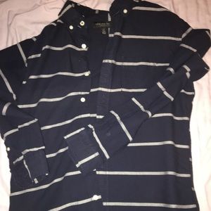 STRIPED AEROPOSTALE LONG SLEEVE DRESS SHIRT!